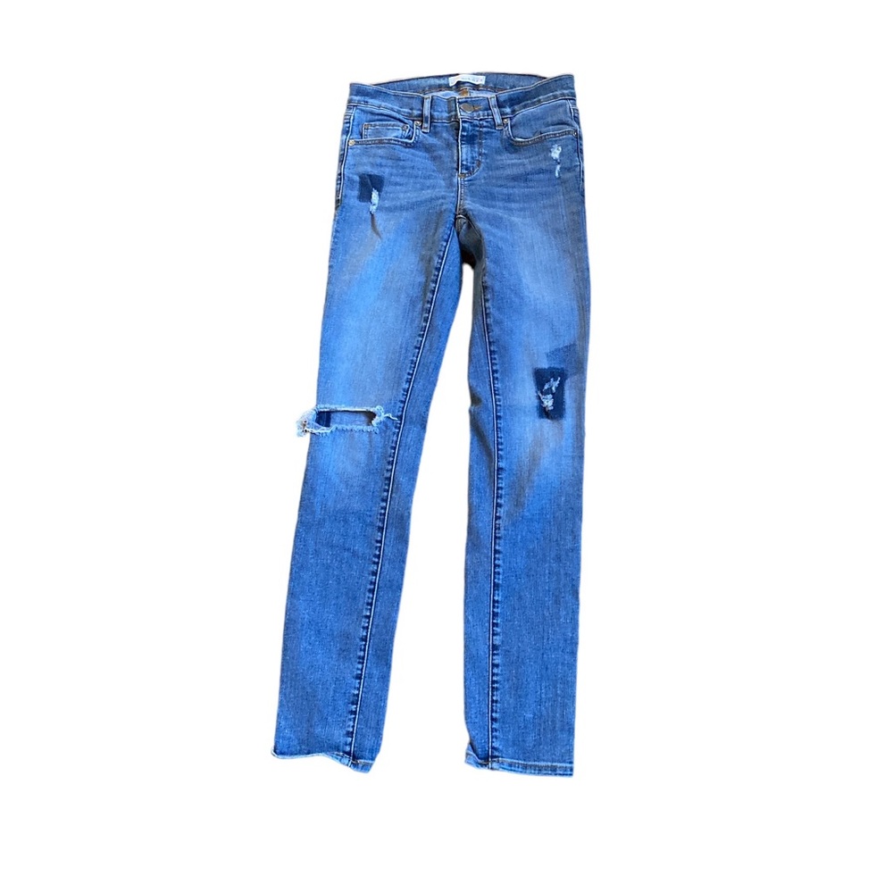 Loft Modern Skinny Patchwork Jeans 25/0